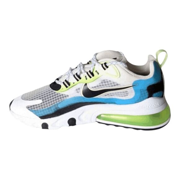 NIKE Air Max 270 React 'Oracle Aqua Ghost Green' Running Shoes Size 8 - Picture 7 of 9